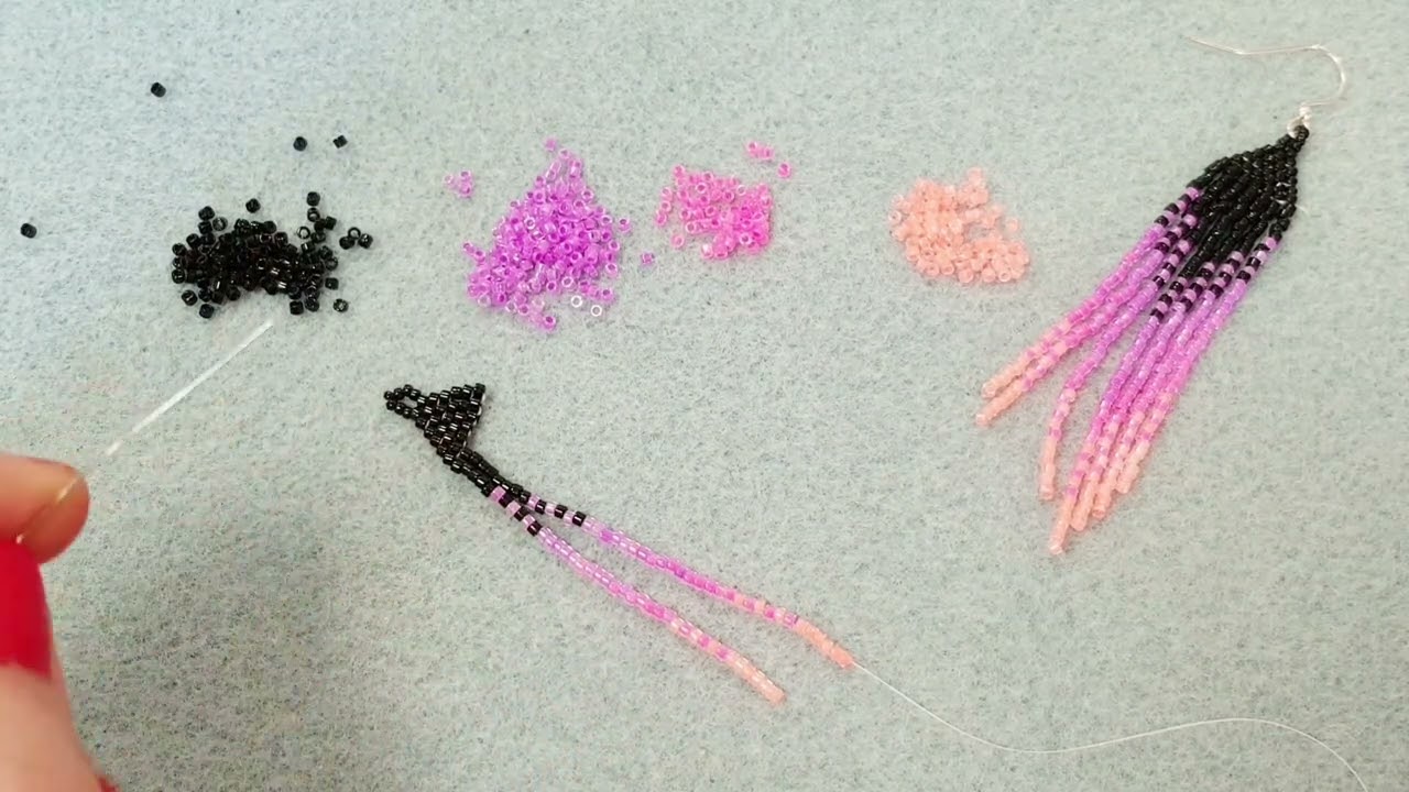 Tutorial Orecchini Frange Willow Fade versione 2 con Perline Miyuki