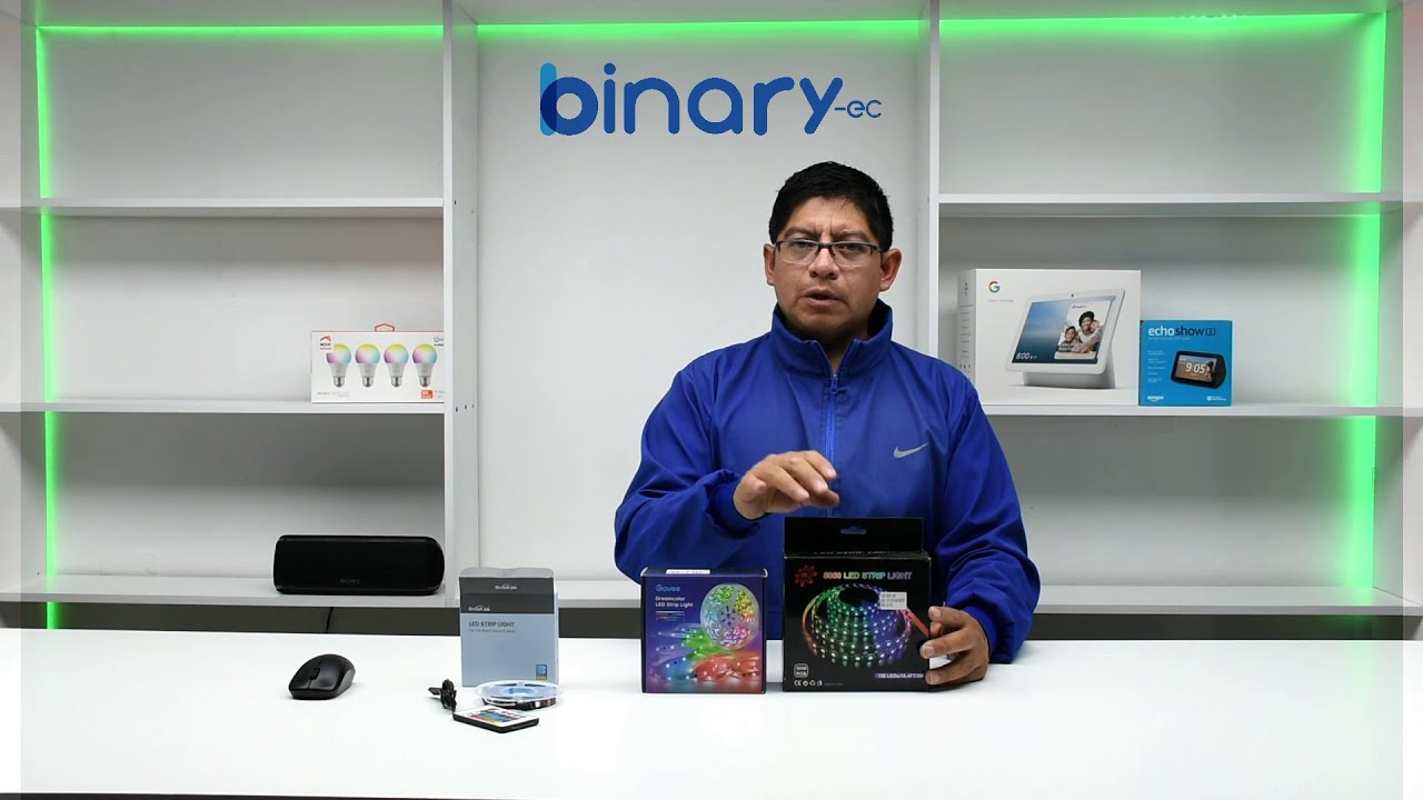 Tiras de Luces RGB inteligentes, wifi, bluetooth y a control remoto(IR)