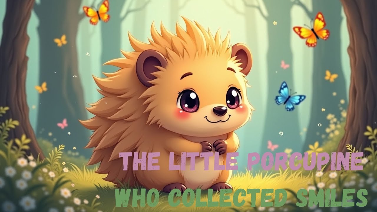 The Little Porcupine Who Collected Smiles | easy english short story | bedtime stories for kids
