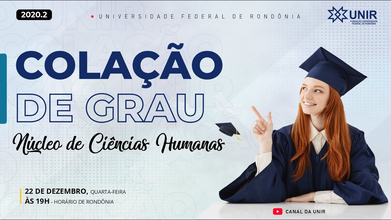 Colação de Grau (2020.2) Núcleo de Ciências Humanas - UNIR