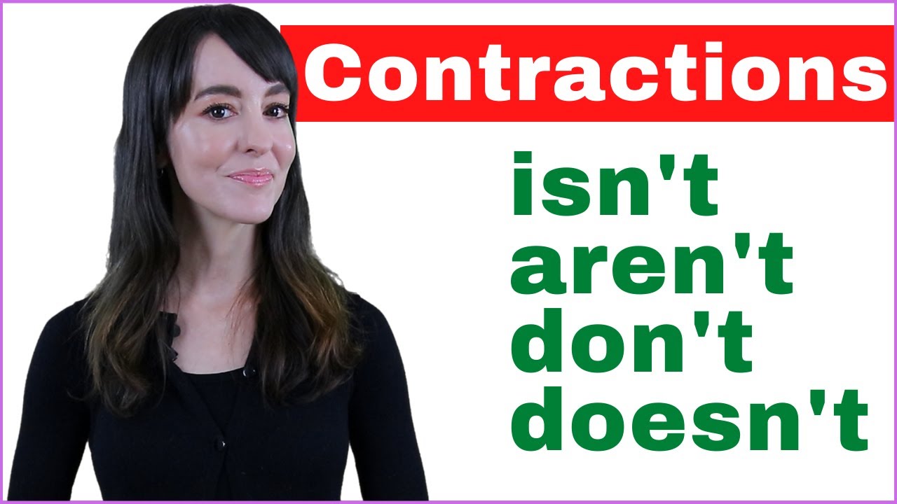 Contractions | Negatives &ldquo;not&rdquo; | isn't, aren't, don't, doesn't