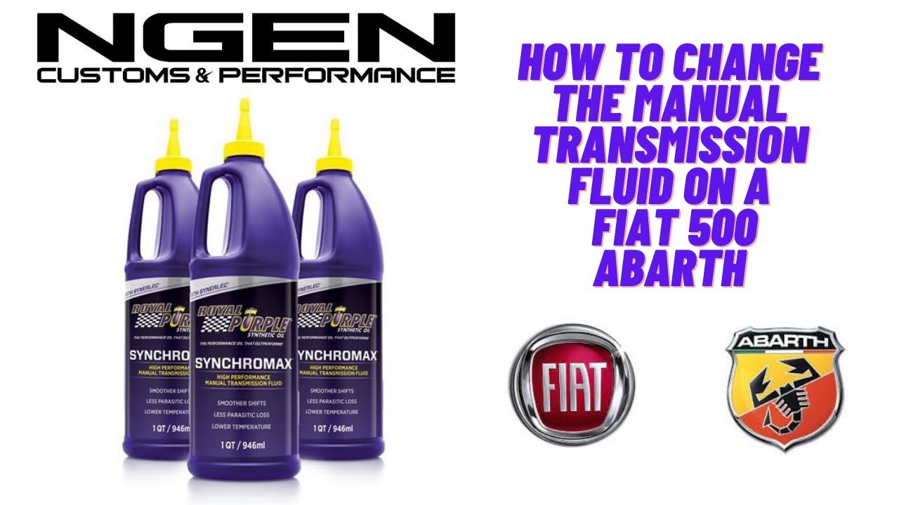MANUAL TRANSMISSION FLUID CHANGE on a FIAT 500 ABARTH - HOW TO!