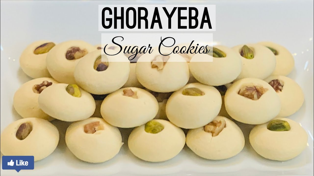 4 ingredients sugar cookie “GHORAYEBA” that will melt in your mouth !😋