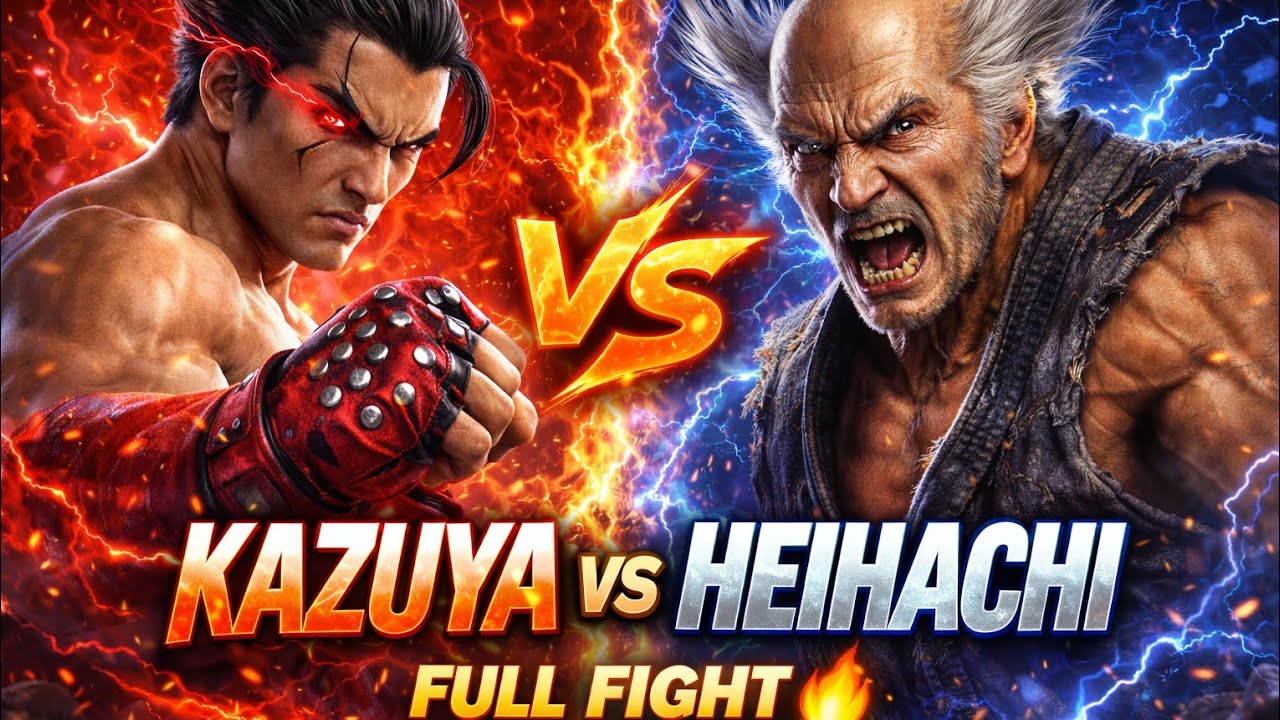 Kazuya vs Heihachi Final Fight ⚡ Tekken Battle