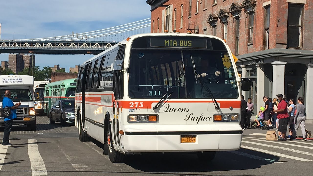 ᴴᴰ MTA Vintage Buses Leaving the 2019 MTA Bus Festival Action