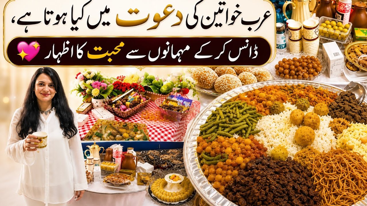 Arab Dawat Vlog | How Arab Ladies Welcome Their Pakistani & Indian Friends | Niliz Cook Book 