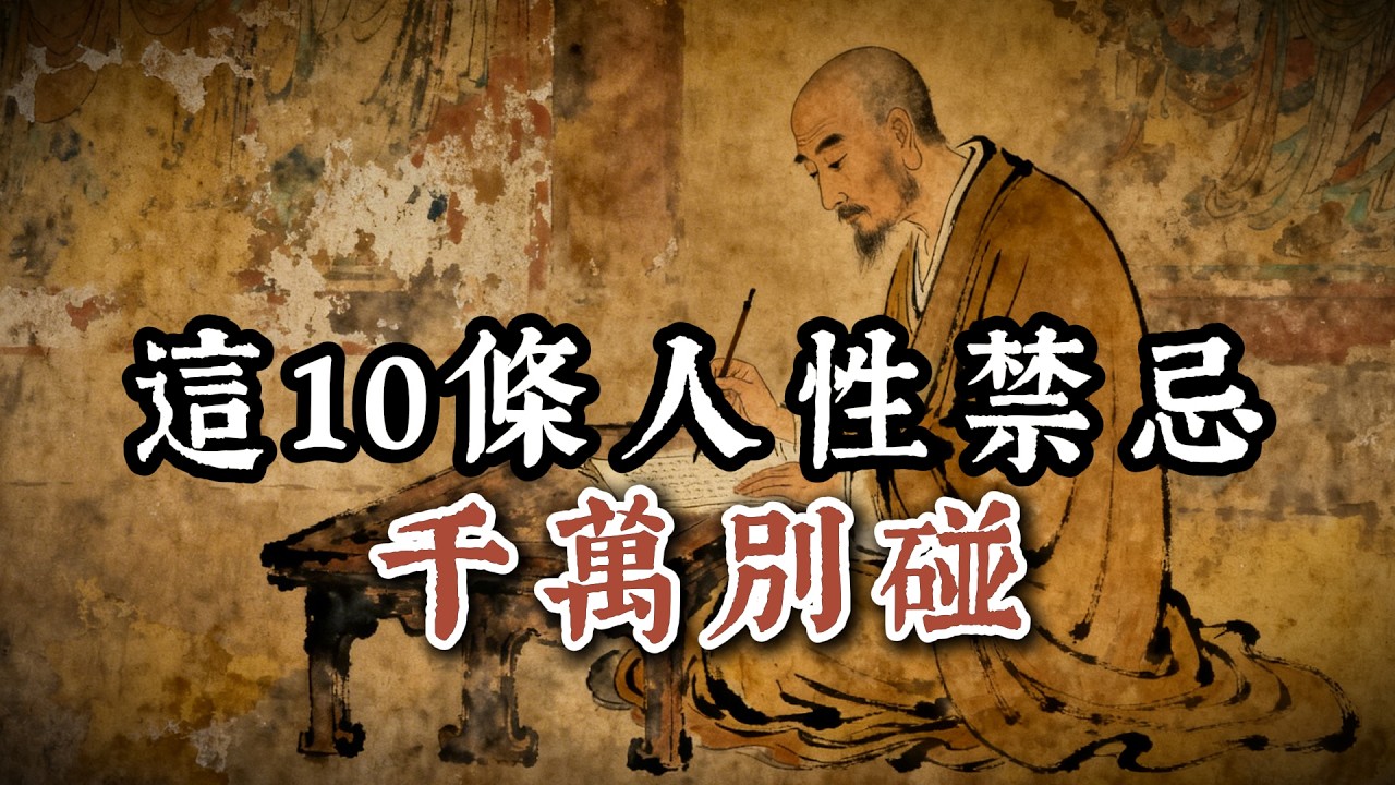 這10條人性禁忌，千萬別碰！#处世智慧 #人生感悟 #生意思维 #认知  #事业 #自我成长  #成功思维模式 #人情世故