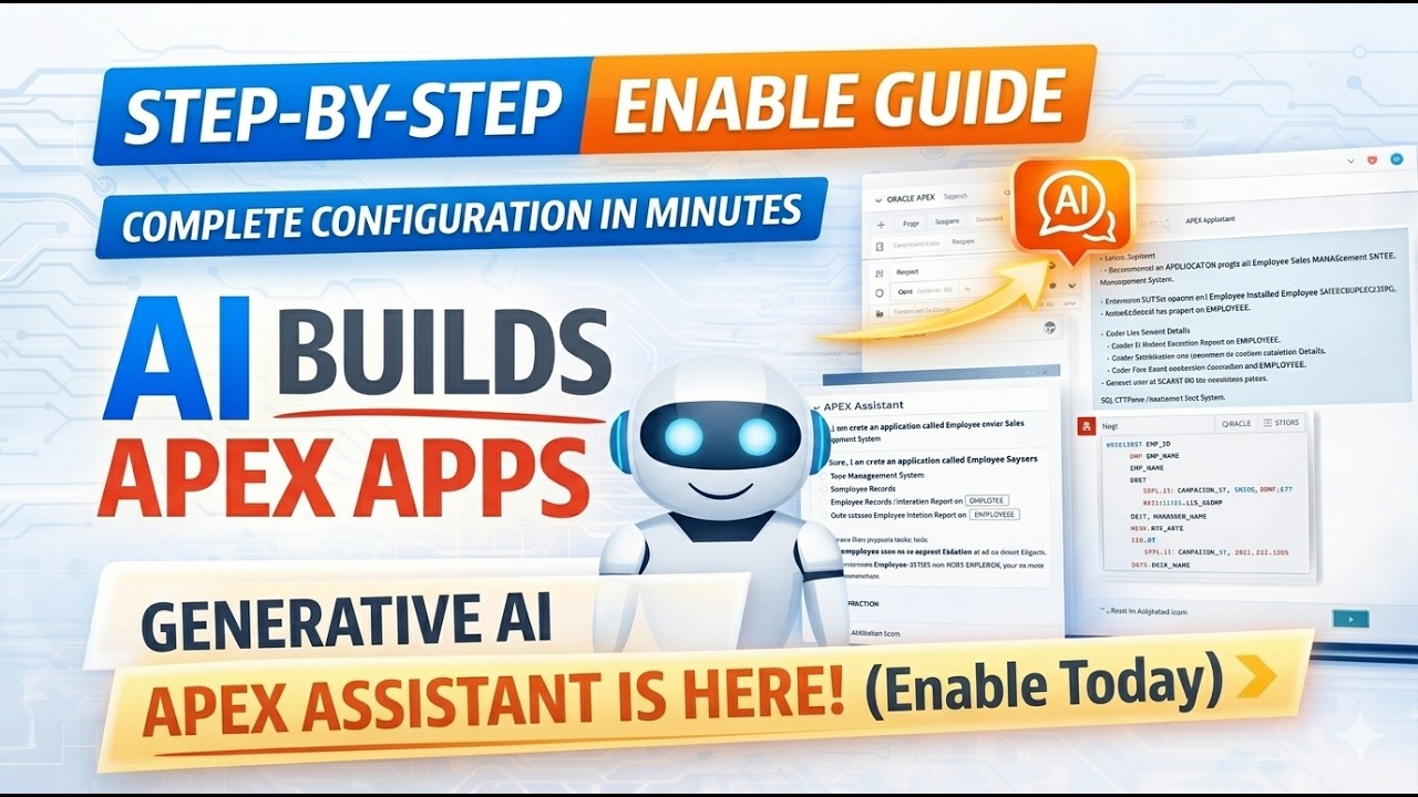 Как включить генеративный ИИ в Oracle APEX (пошаговая инструкция)