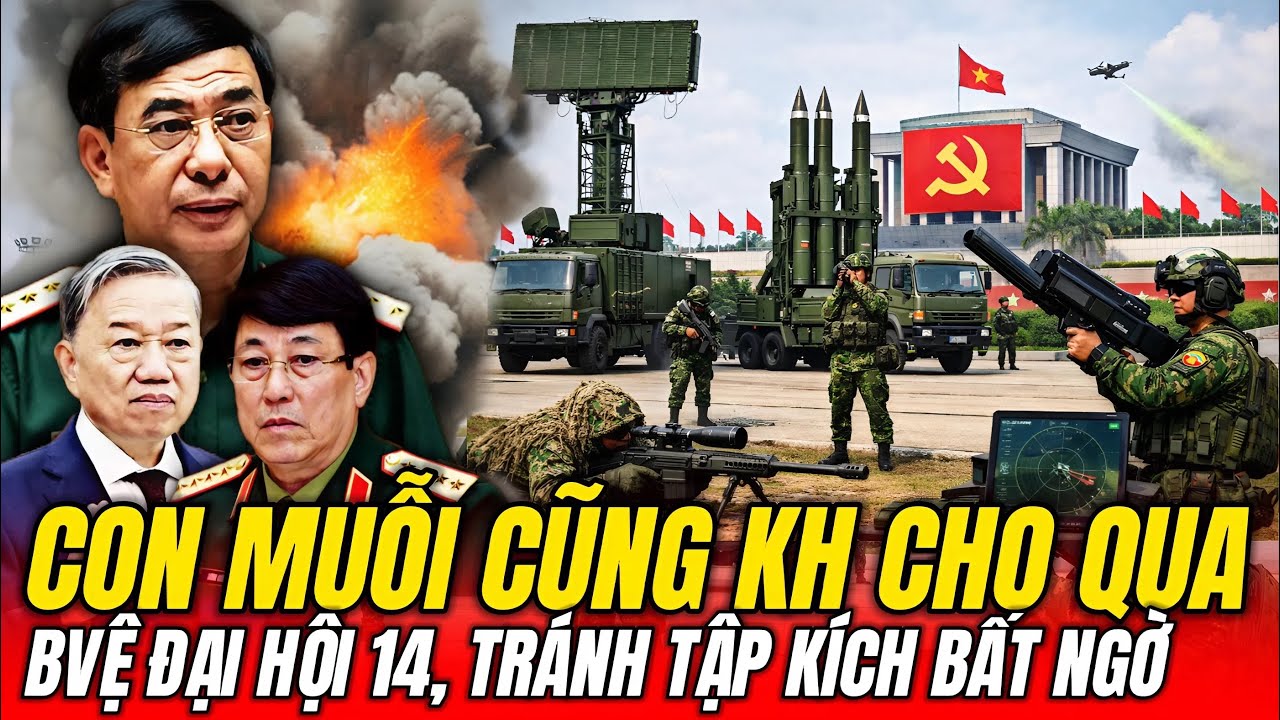 Quân Đội Và Hàng Loạt Khí Tài Hiện Đại Điều Động Bảo Vệ Tuyệt Đối Đại Hội Đảng 14