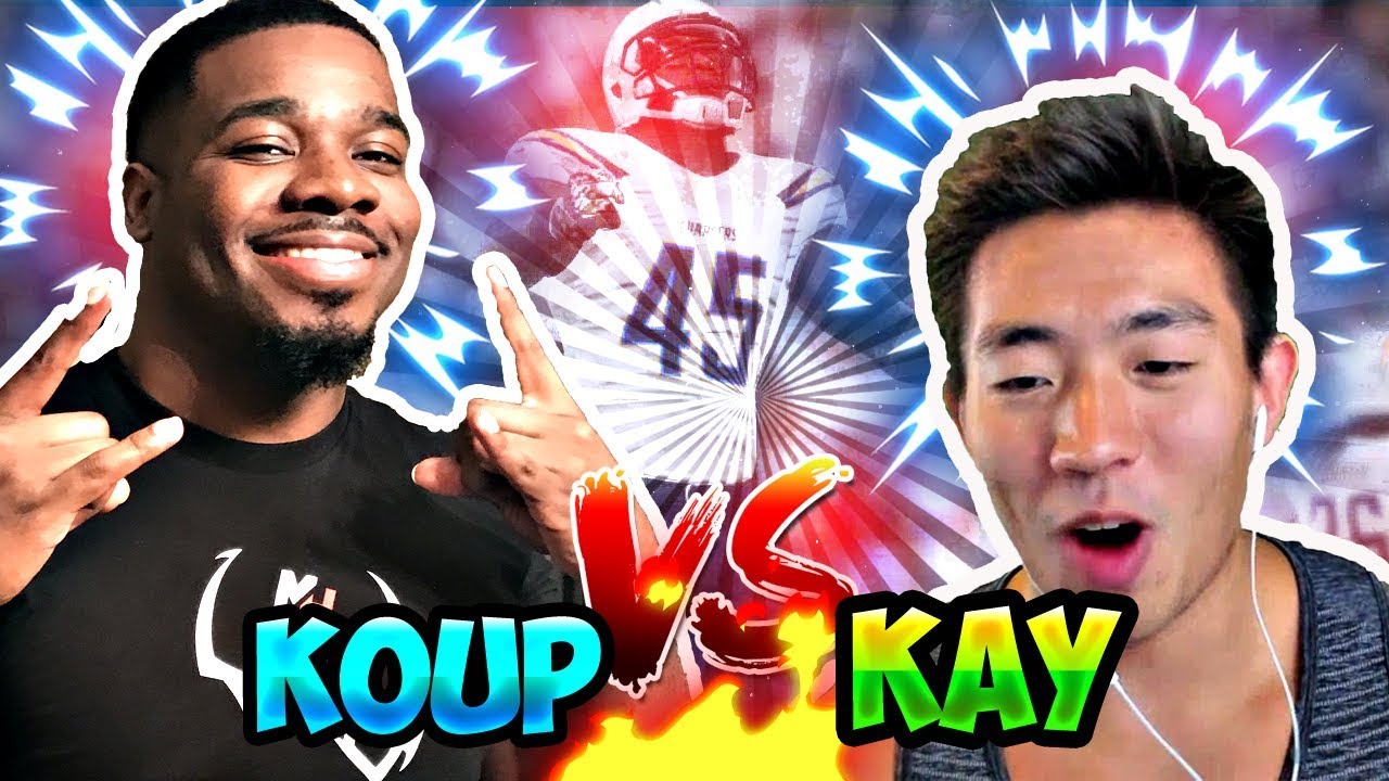 KAYKAYES VS KOUP HIGHEST OVERALL DRAFT CHAMPS EXPOSE HIM! Madden 18 Ultimate Team Draft Champs
