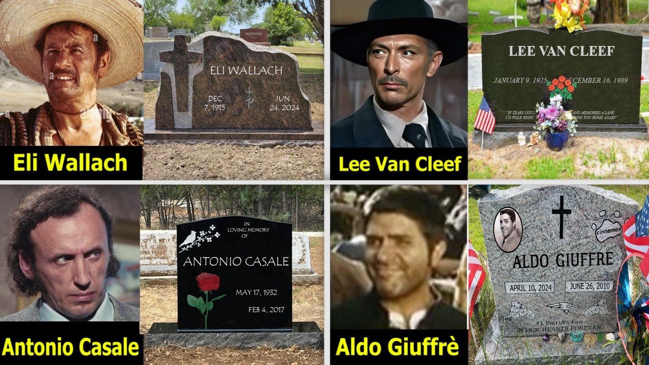 😢   Graves Of The Good, the Bad and the Ugly Actors || Where Are They Buried ?