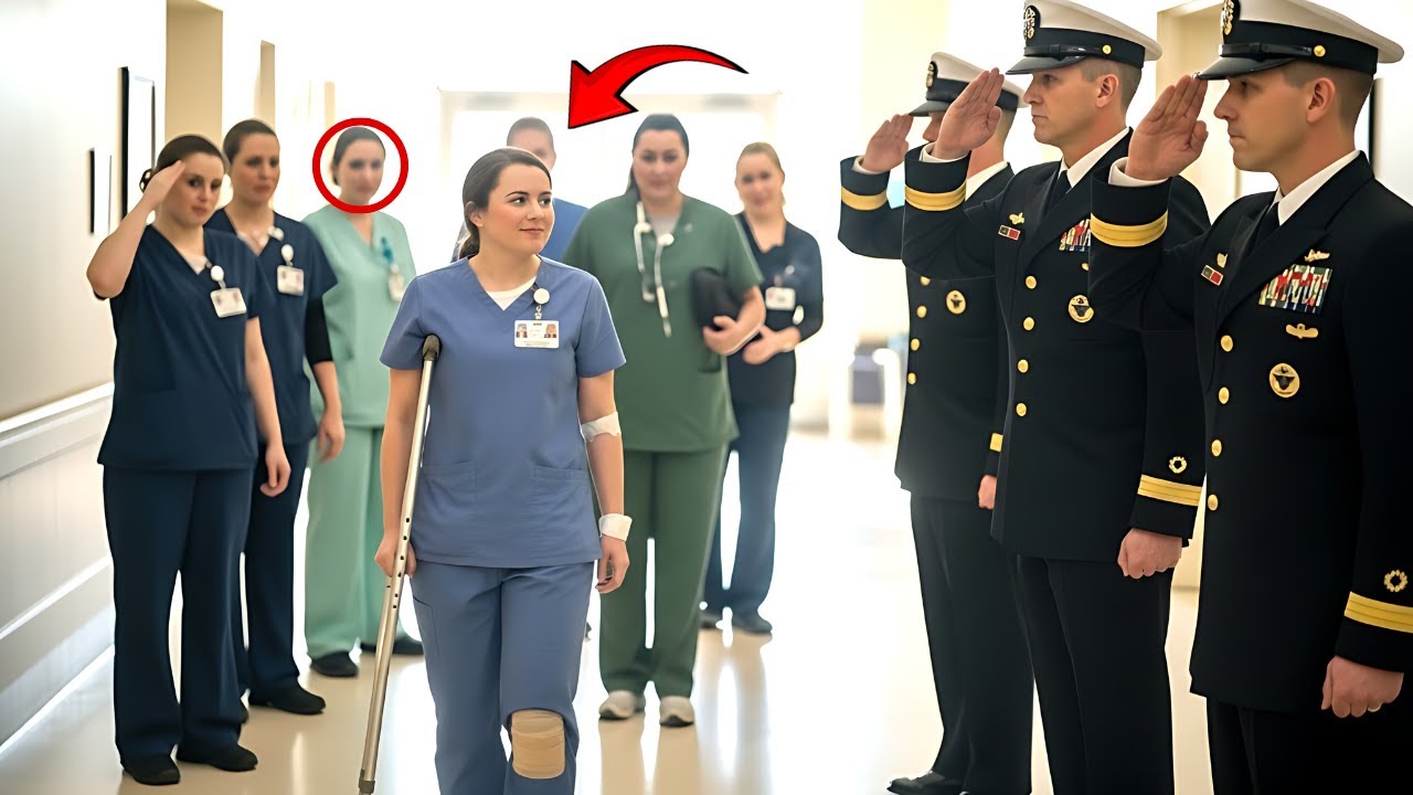 They Mocked a Limping Nurse… Until a SEAL Captain Froze and Saluted