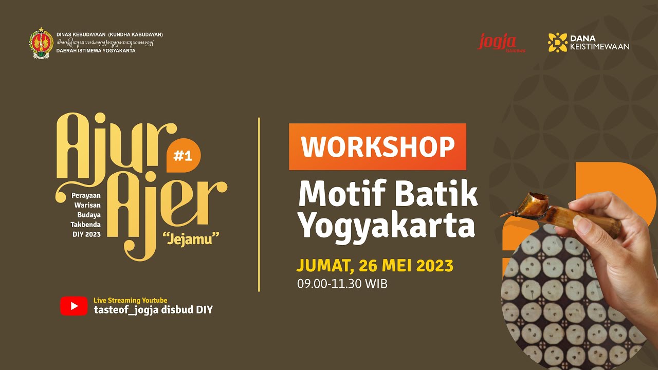 Workshop Motif Batik Yogyakarta - Perayaan Warisan Budaya Takbenda DIY 2023