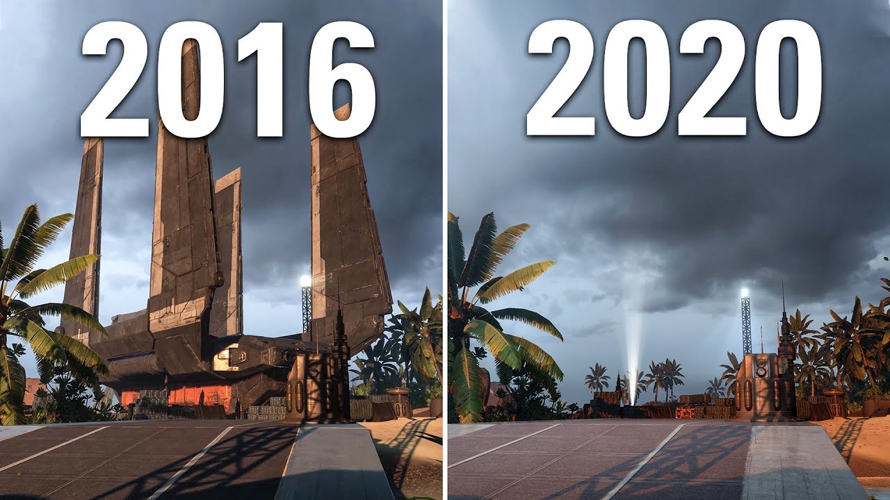 Scarif in Battlefront (2016) vs Battlefront II (2020) Graphics Comparison