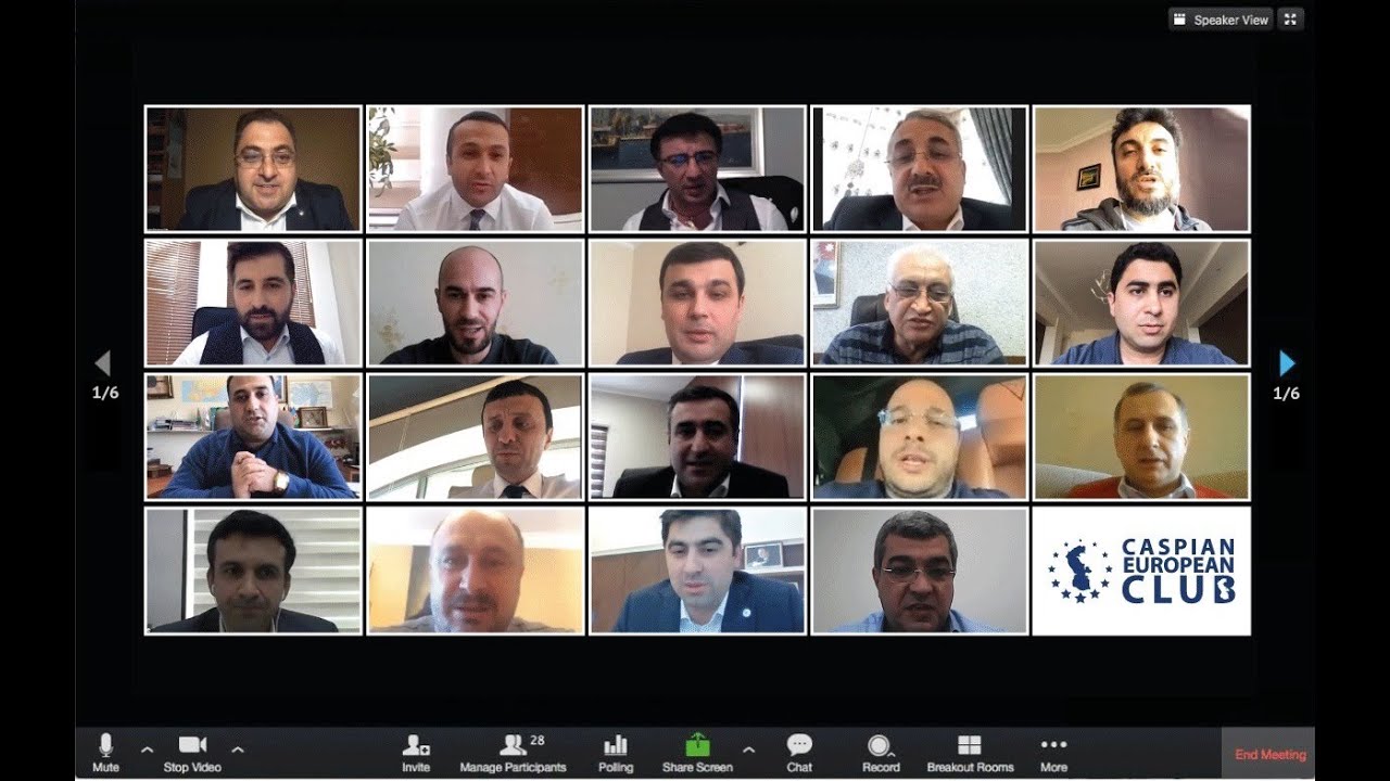 Caspian European Club &uuml;zvlərinin ilk online toplantısı baş tutdu