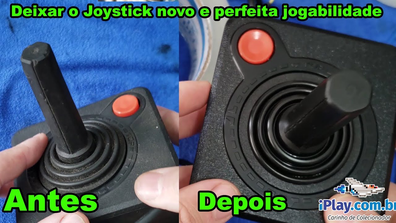 Joystick Atari ruim e velho? passo a passo para deixar novo e jogatinas perfeitas, simples e Rapido