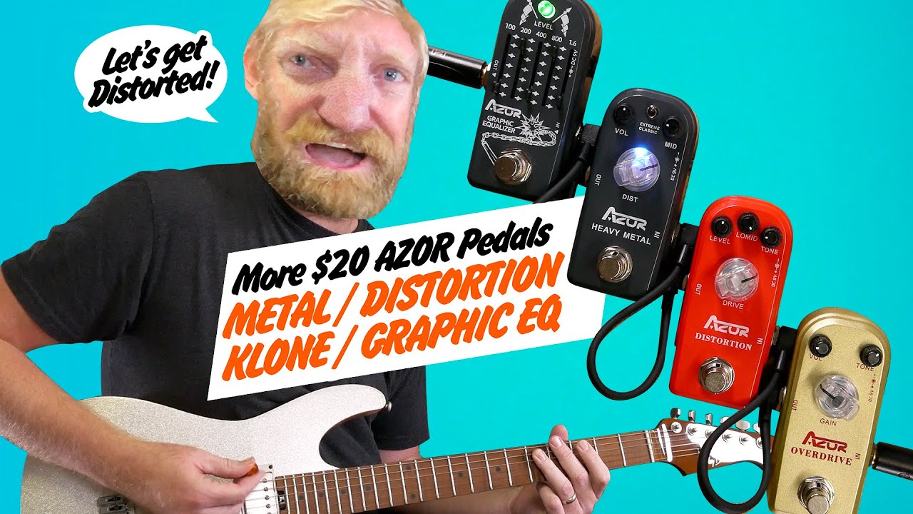 AZOR Dirt pedals - Metal / Distortion / KLONEish thing / GRAPHIC EQ! - #affordaboard