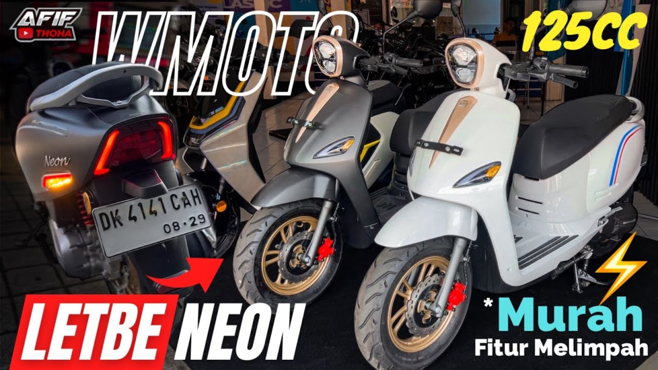 WMOTO LETBE NEON HARGA 20JT-AN FITUR MELIMPAH🔥 DESIGN RETRO MODERN LEBIH KEREN DARI SCOOPY‼️