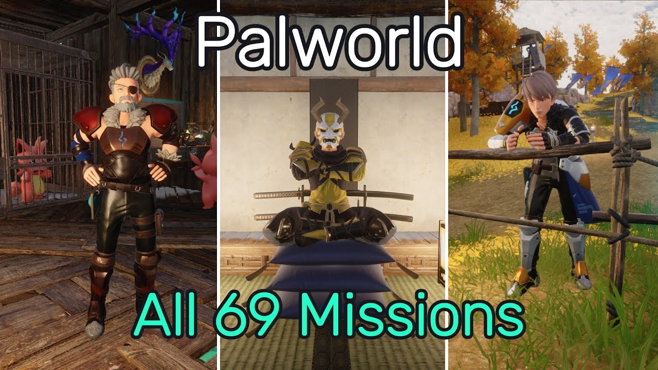 Выполнение ВСЕХ 69 миссий в Palworld