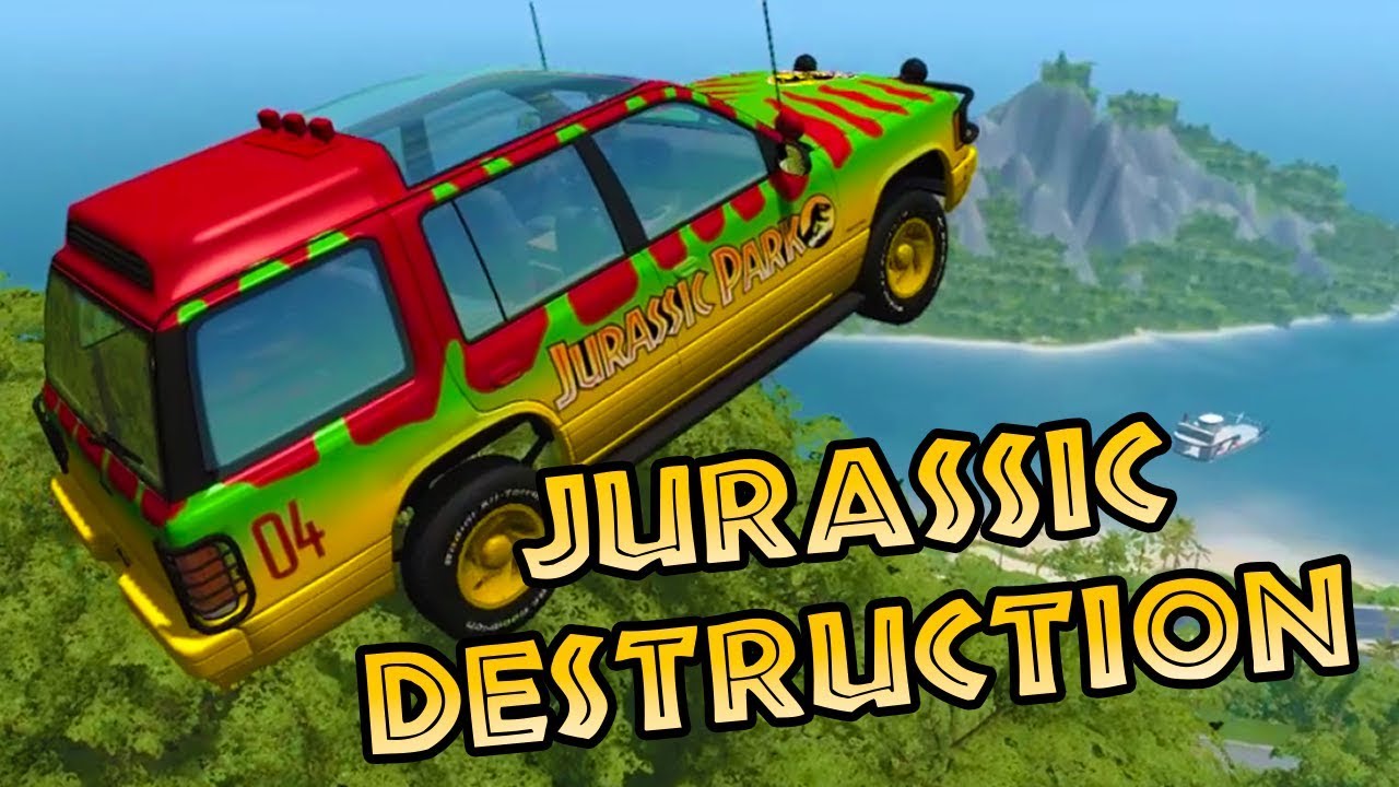 BeamNG Drive Crashes - JURASSIC DESTRUCTION - CrashSym