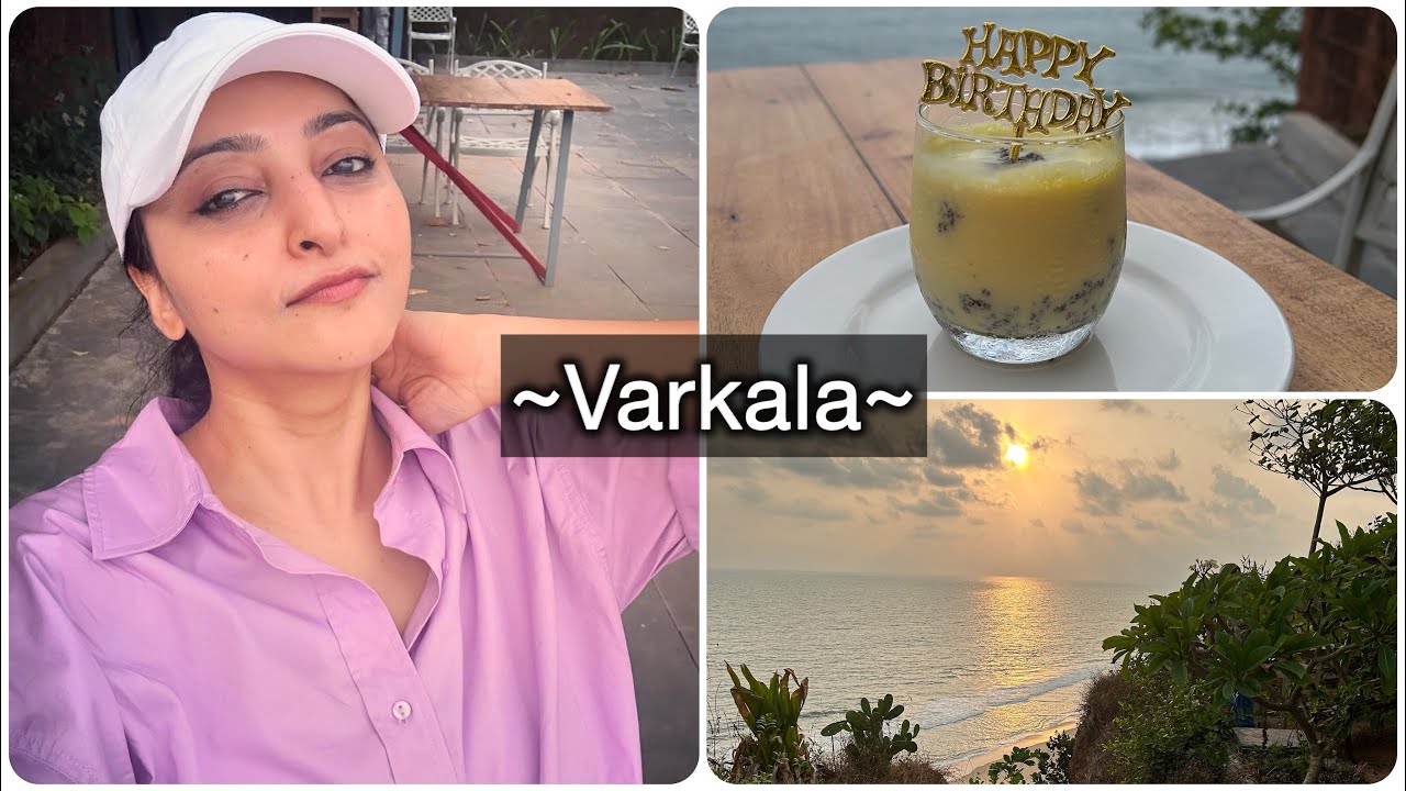 Varkala🌴🌊☕️Travel Diary!! #MeghanaGaonkar #MG #Varkala #Kerala #Travel #May #2024 #Birthday #Vlog