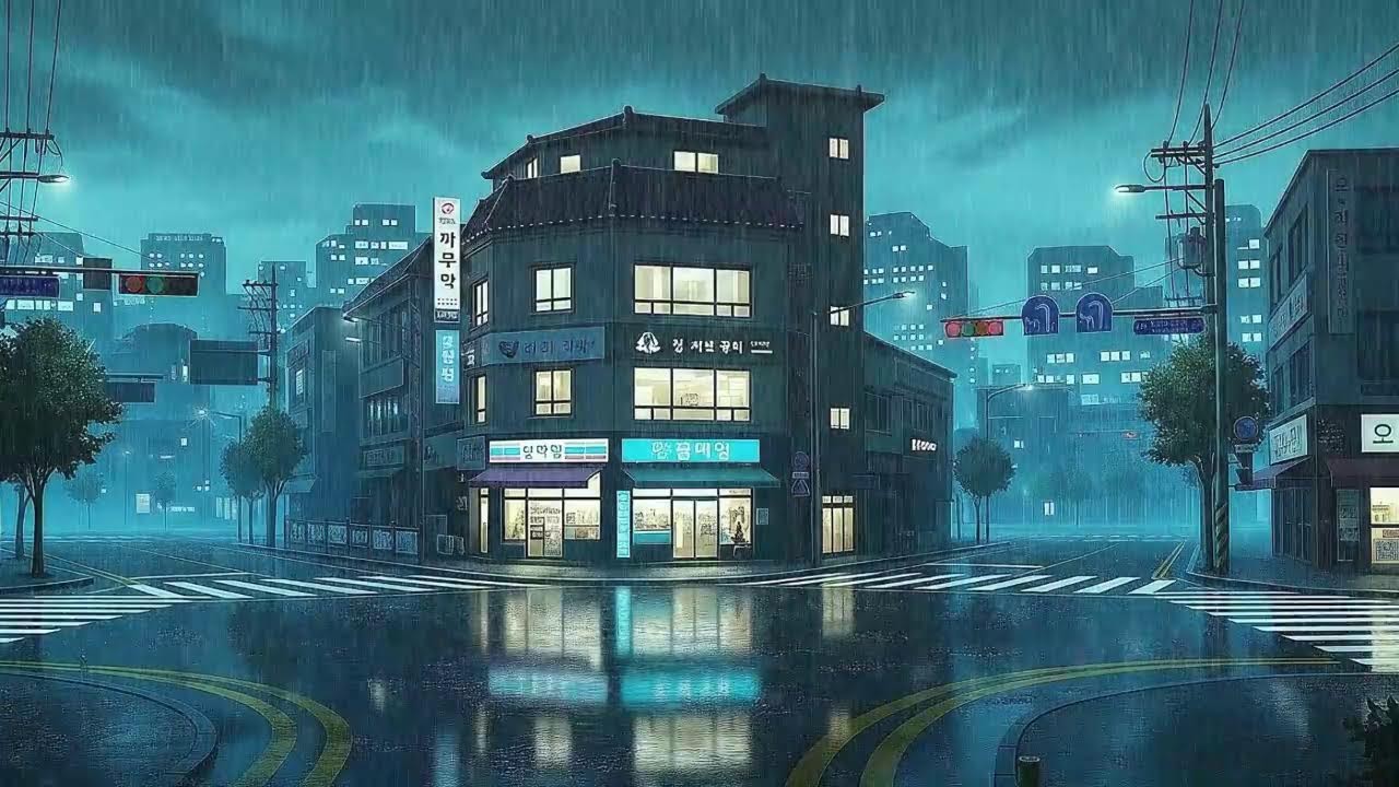 Rain Sounds & Lofi for Study in a Calm Korean Atmosphere to Block Distractions 😌