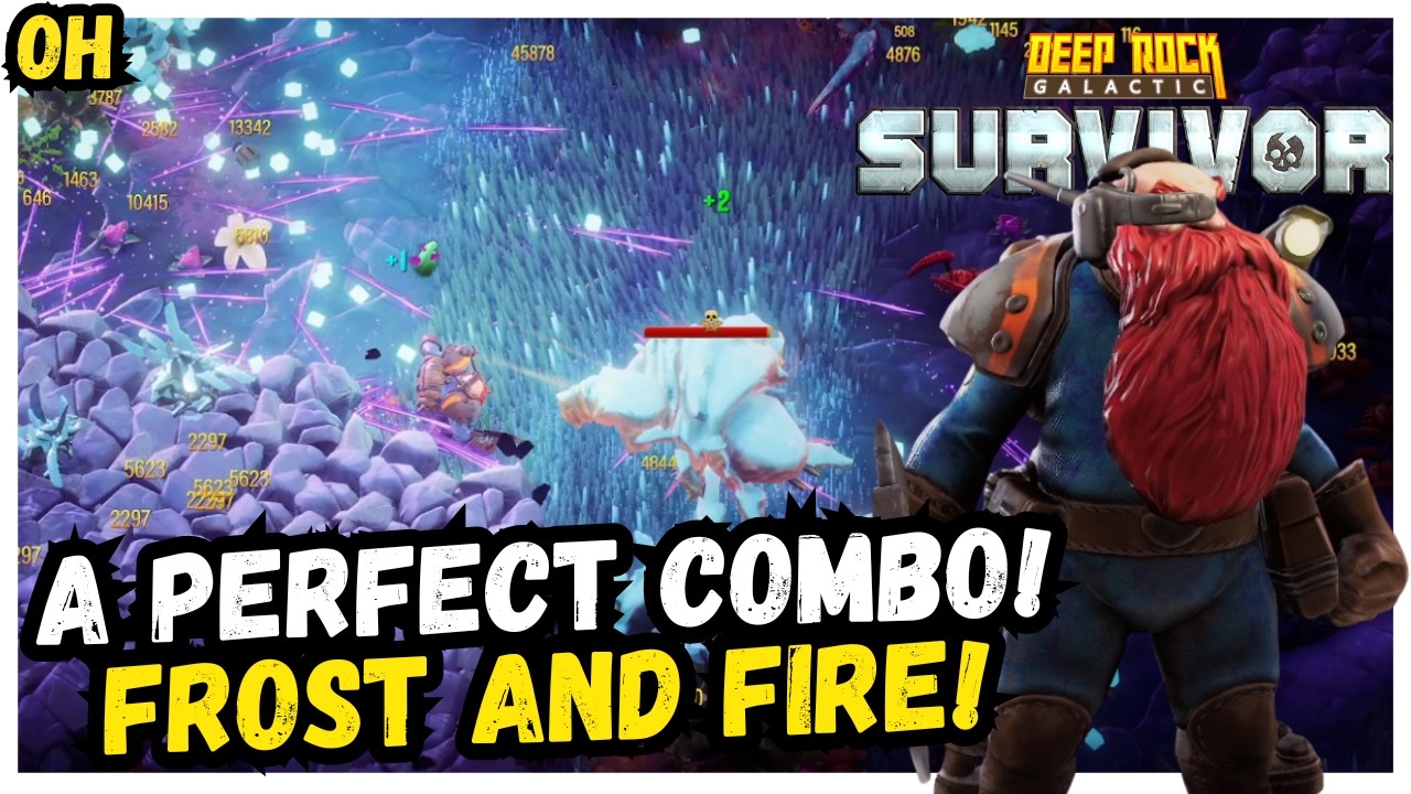 A Perfect Frost Fire Combo!! Deep Rock Galactic Survivor!