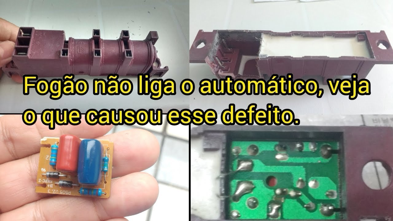 fogão não liga no automático - veja o que causou esse defeito