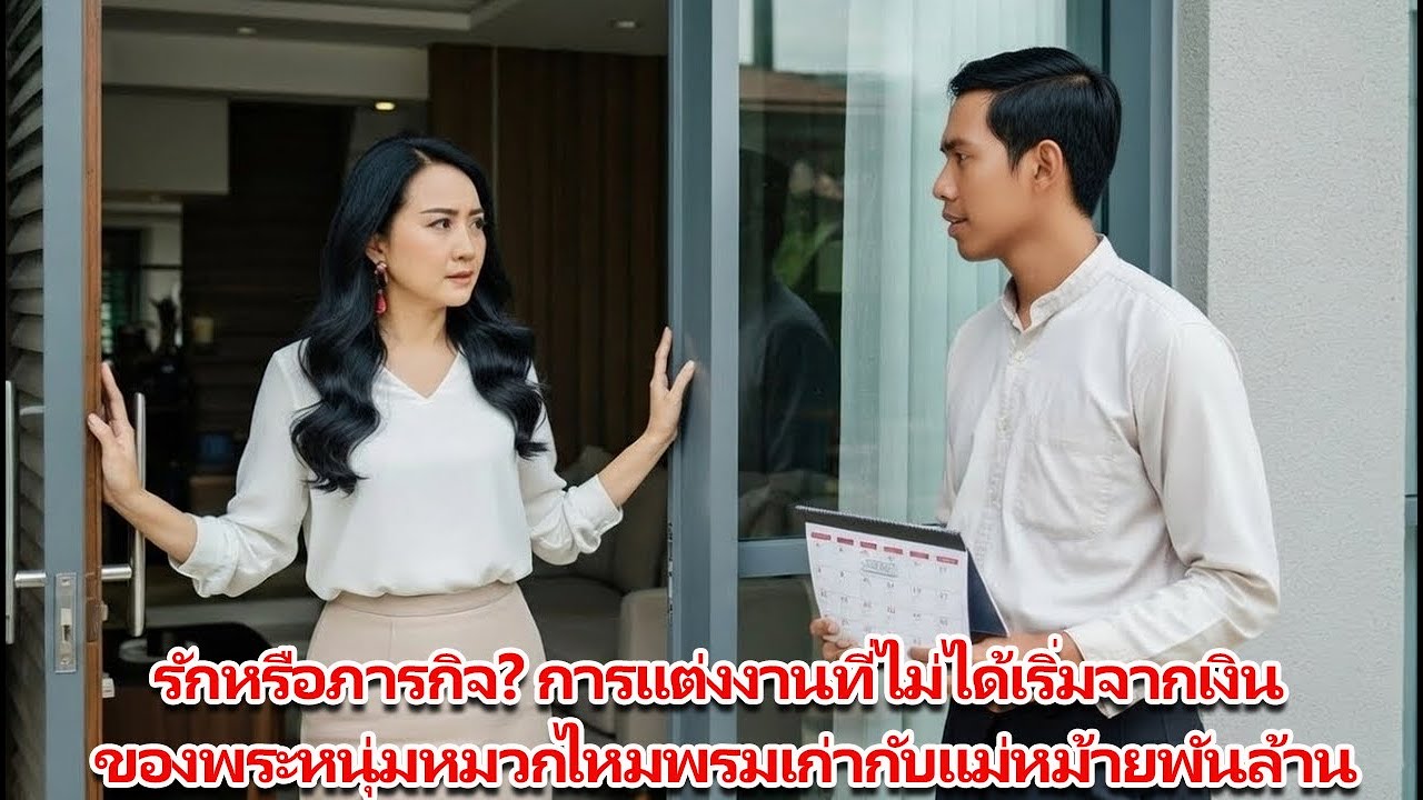 รักหรือภารกิจ? การแต่งงานที่ไม่ได้เริ่มจากเงิน ของพระหนุ่มหมวกไหมพรมเก่ากับแม่หม้ายพันล้าน