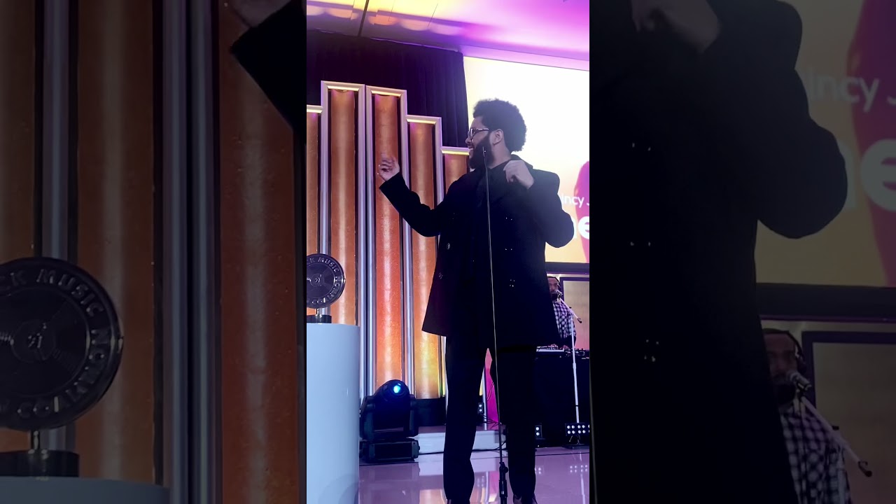 The Weeknd BMAC Quincy Jones Humanitarian award