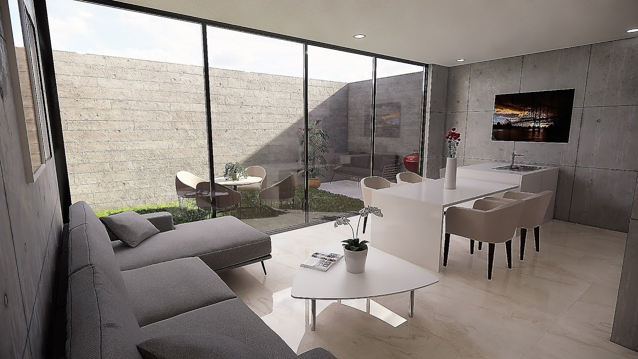 PLANO DE CASA MINIMALISTA 10x10m