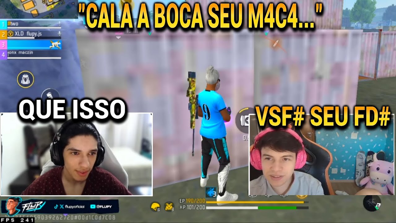 DEU TR3T4!! ESSE R4C1STA XINGOU O FLUPY E O TWO9 E DEU RUIM, VEJA O QUE ACONTECEU!!!