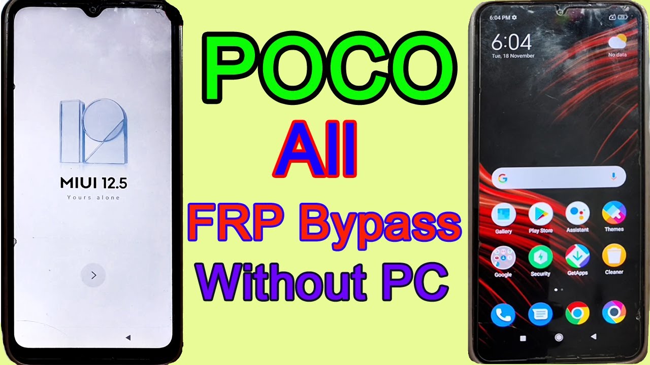 POCO All FRP Bypass :google account remove (Without PC) Android 12.5