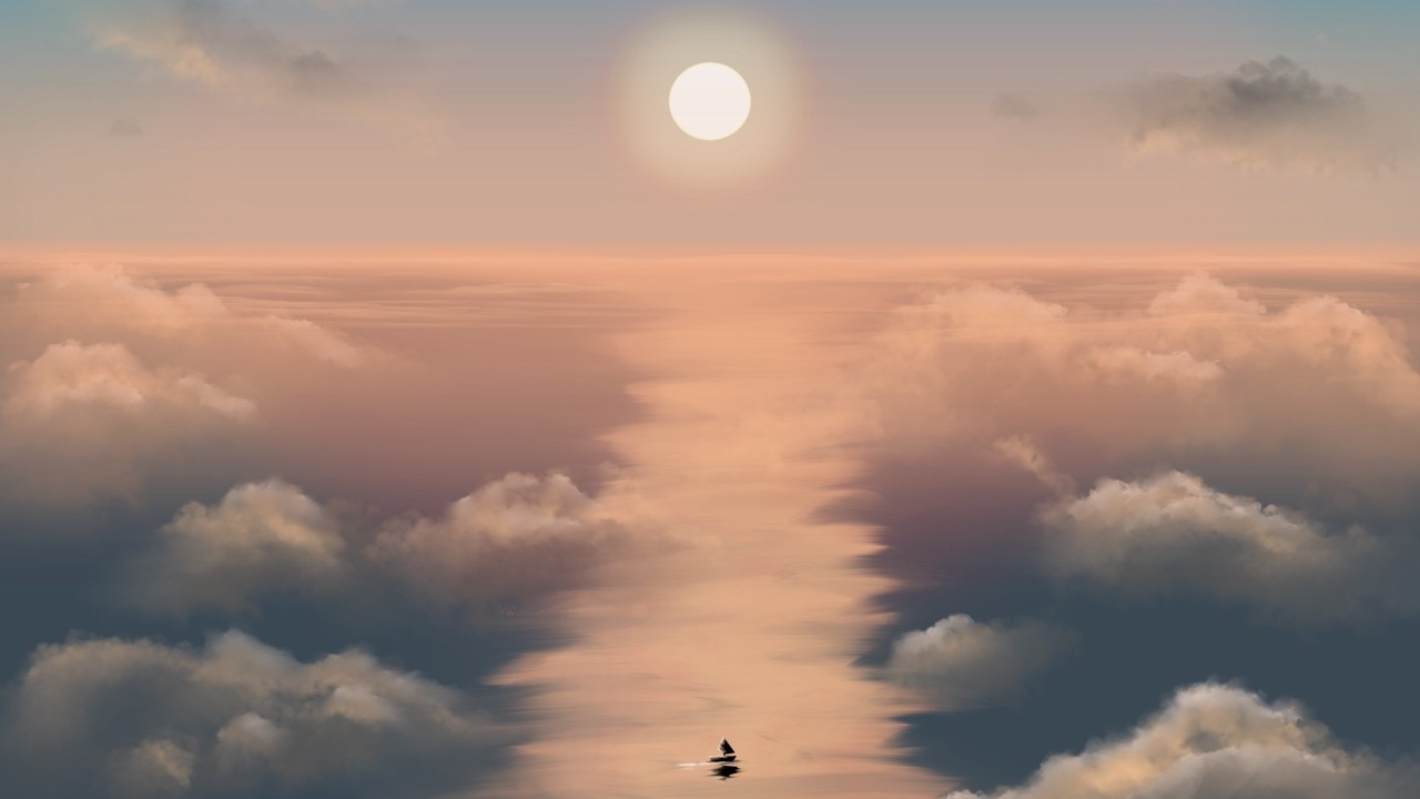 Sunset At Sea &mdash; Hopeful Piano Ambient | Korean Drama OST Inspired Soundscape