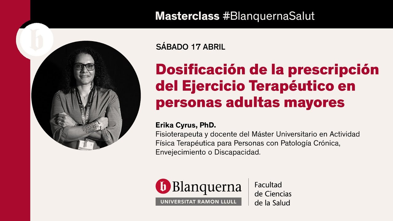 Dosificación de la prescripción del Ejercicio Terapéutico en personas adultas mayores