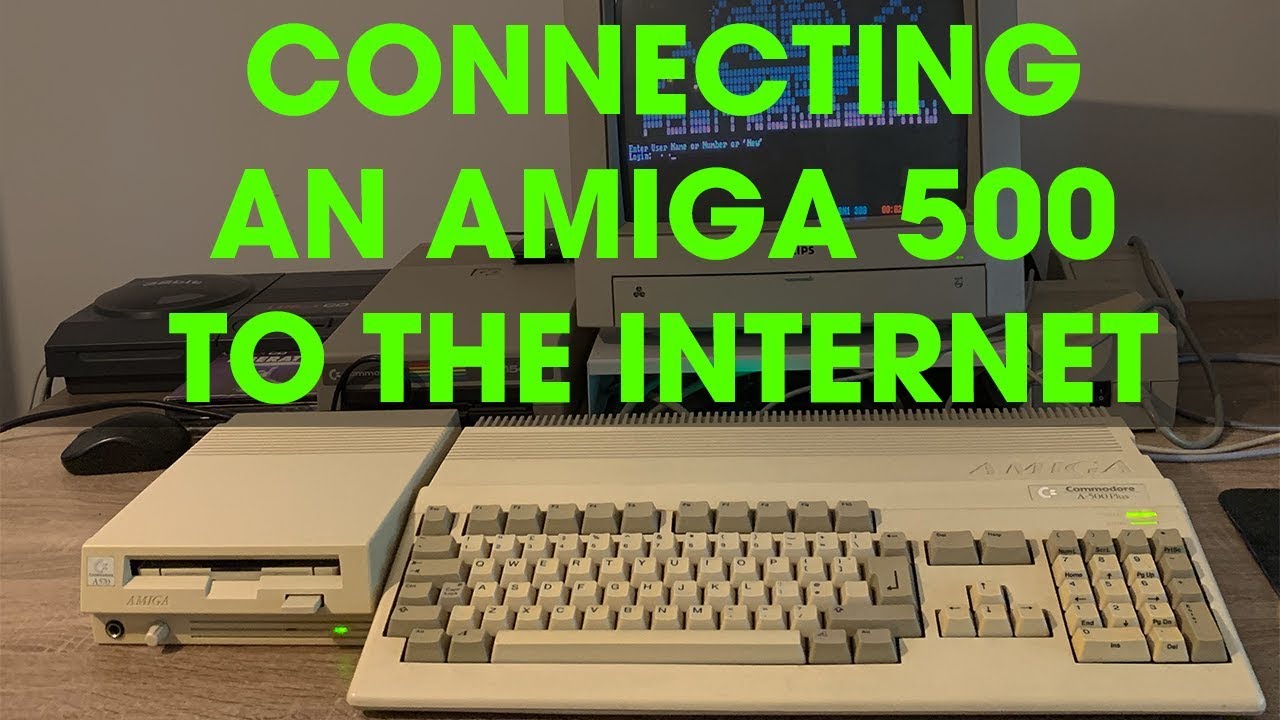 Commodore Amiga 500 подключается к Интернету! (WiModem232)