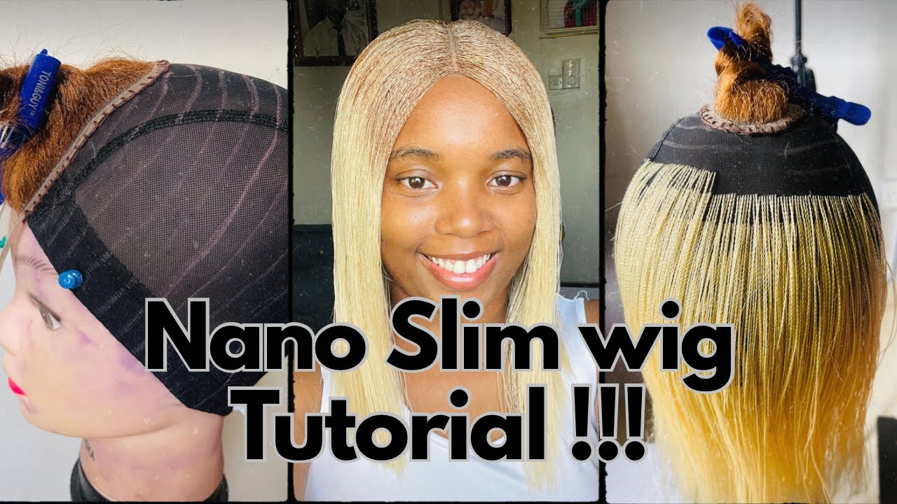 How To Make Nano Slim Twist Blunt Cut Wig Tutorial|Beginner friendly !!!! #bluntcut #nanoslim