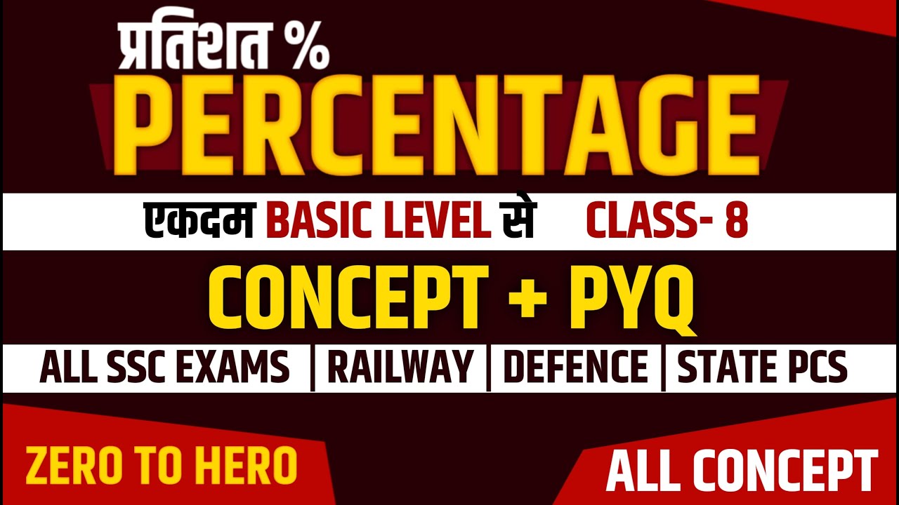 🧠😮Zero Se Hero: प्रतिशत की ट्रिक जो हर विद्यार्थी को आनी चाहिए! | SSC, Bank, Railway के लिए |#maths
