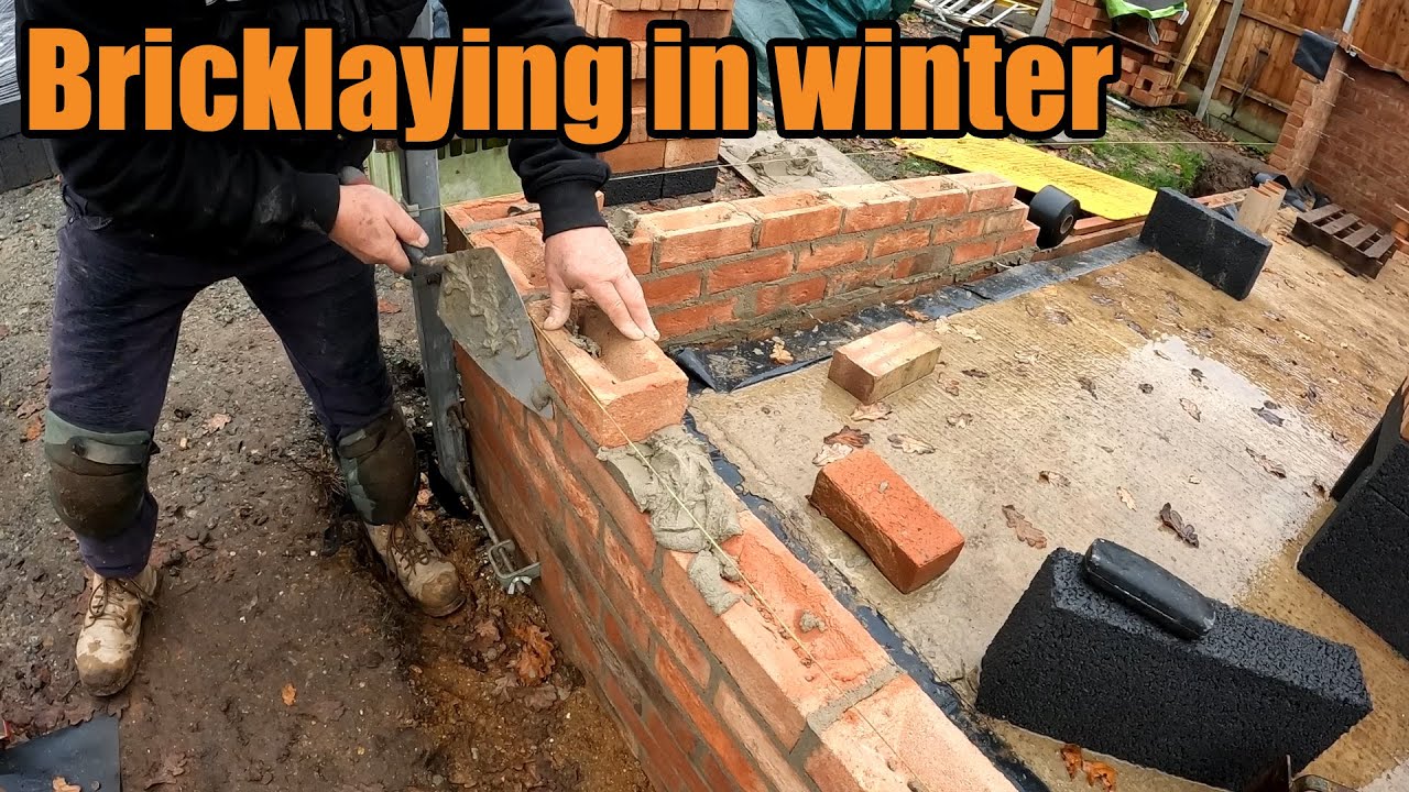 WE LOVE BRICKLAYING IN THE WINTER 🥶