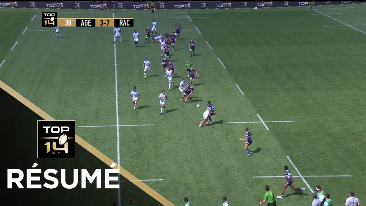TOP 14 - Résumé Agen-Racing 92: 23-19 - J2 - Saison 2017/2018