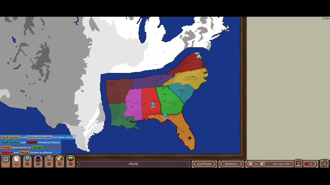US States fight for the South