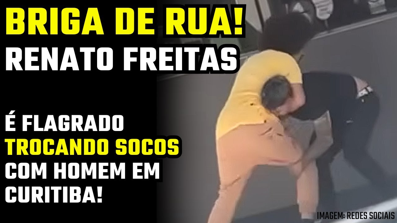 Briga de Rua! Deputado Renato Freitas, do PT, &eacute; flagrado trocando socos com homem em Curitiba!