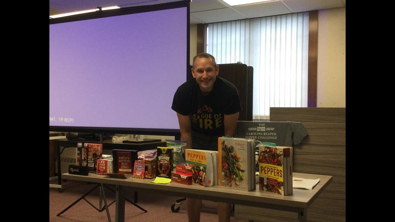 Mr. Brad Worden gives a Hot and Spicy Presentation to the Markesan Public Library!