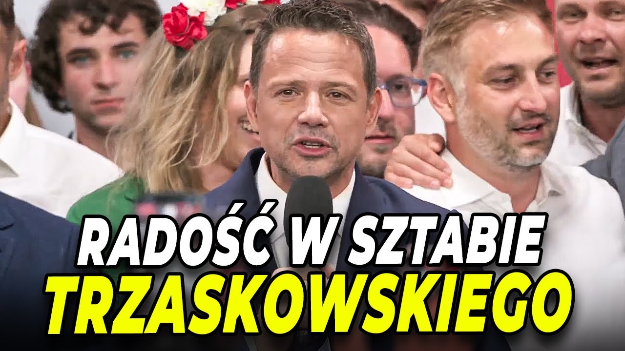RAFAŁ TRZASKOWSKI MYŚLI, ŻE WYGRAŁ WYBORY 2025 | RADOŚĆ, PRZEMÓWIENIA
