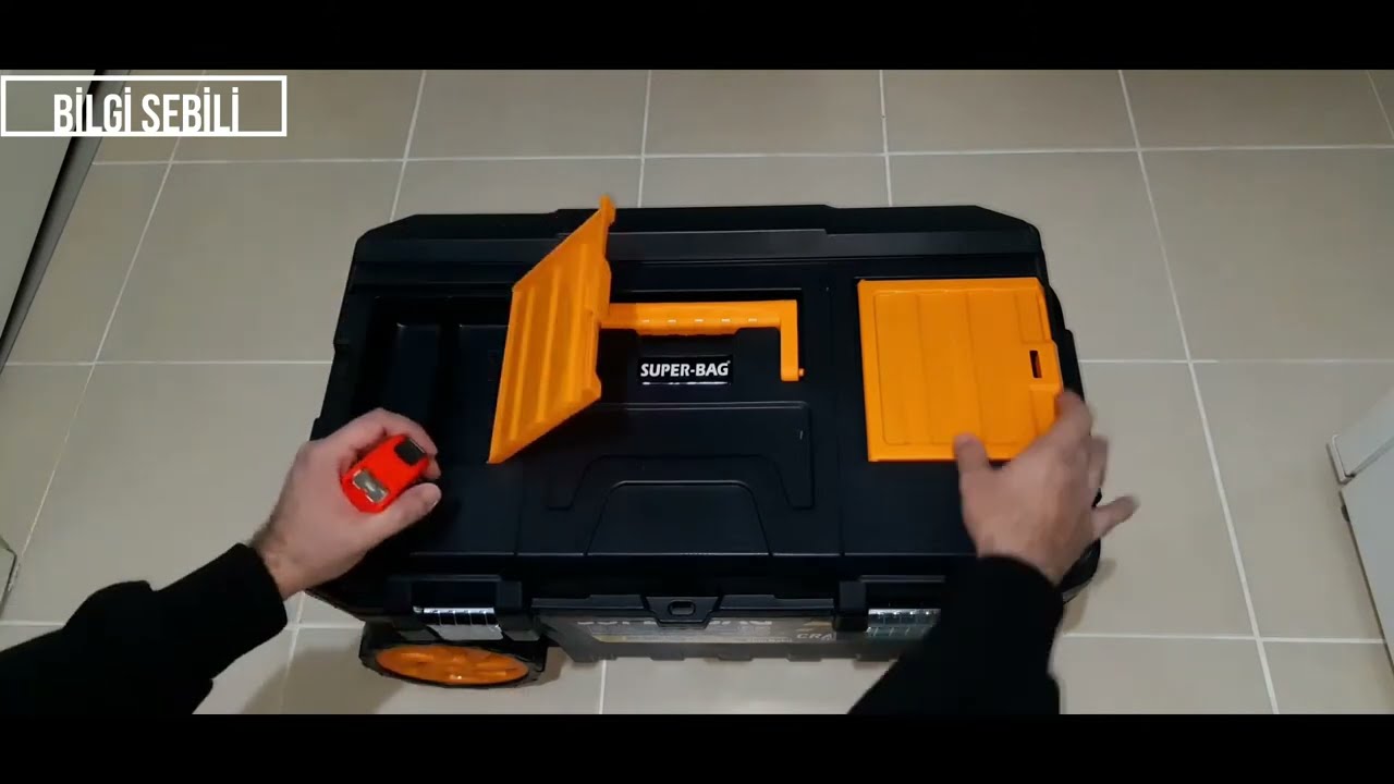 SUPER-BAG slim Mobil Tekerlekli Takım &Ccedil;antası inceleme | A101 | Bim | Şok Market | Takım &Ccedil;antası