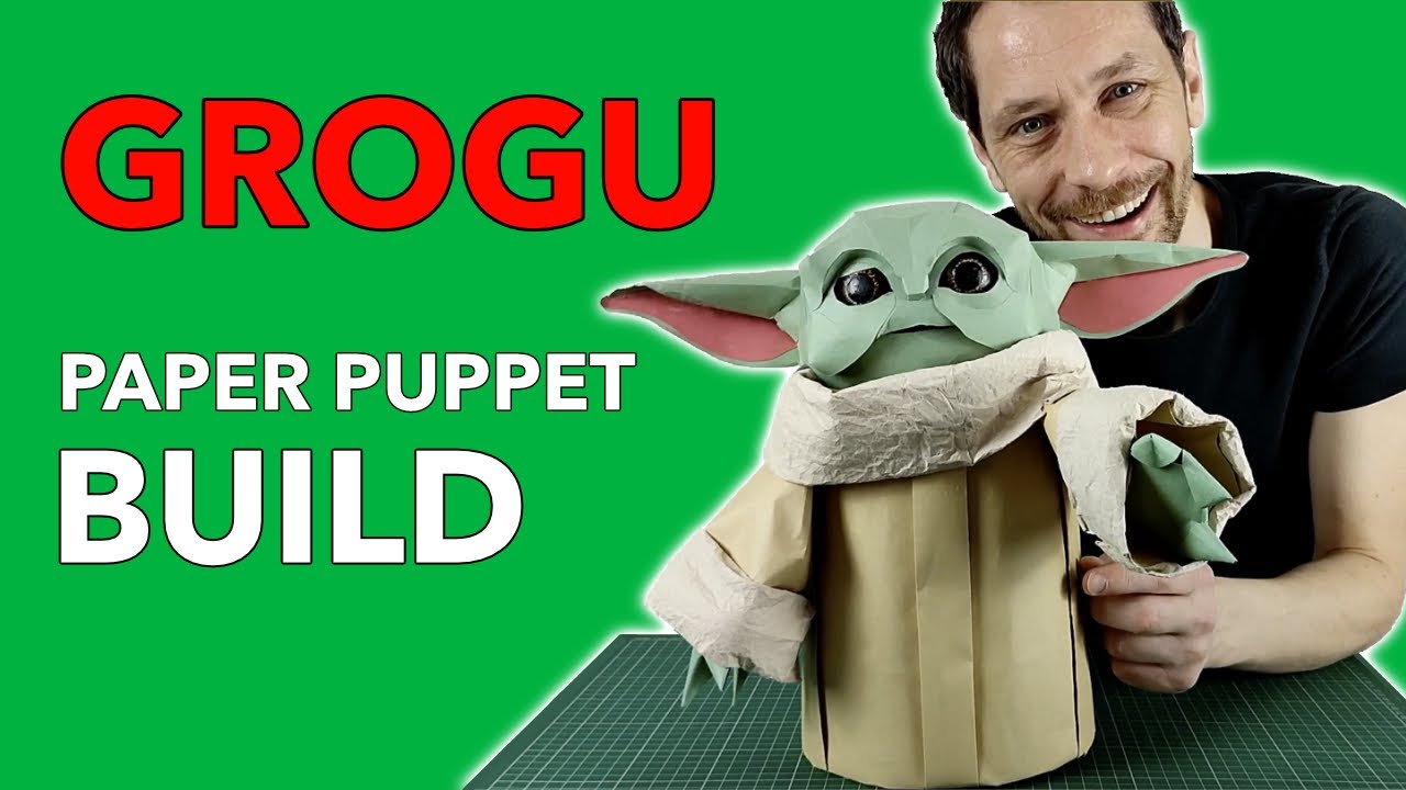 How to make a Baby Yoda puppet from paper
