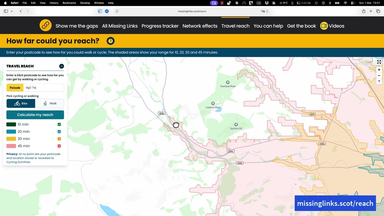 How much distance can you cover on foot or on a bike in a small town? Let us show you.