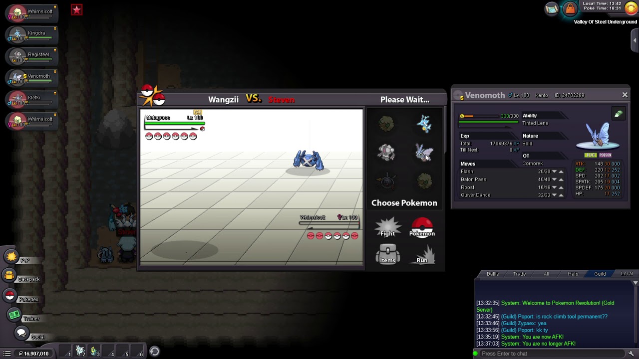 Pokemon Revolution: Boss Steven (Valley Of Steel Underground)
