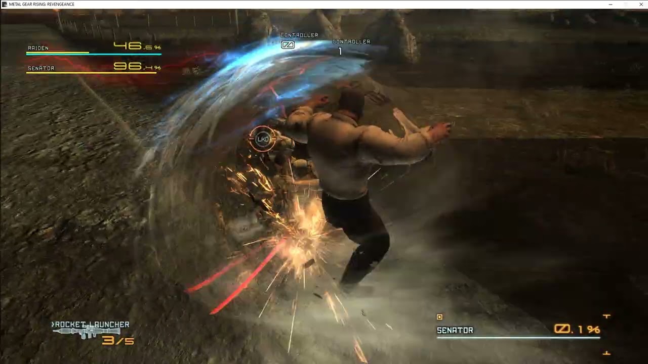 Tony and I trying the Metal Gear Rising multiplayer mod