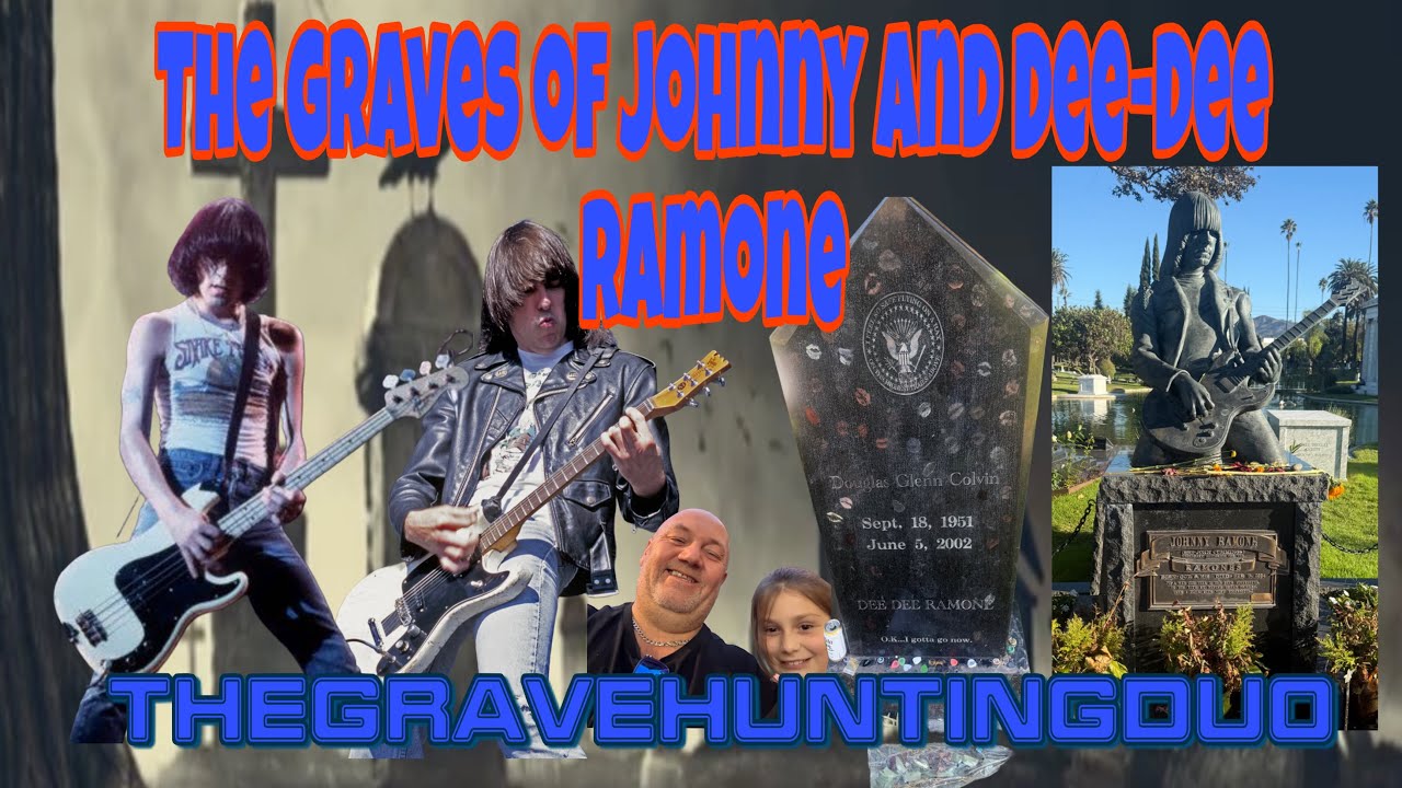 The graves on Johnny and Dee-dee ramone from the band the ramones